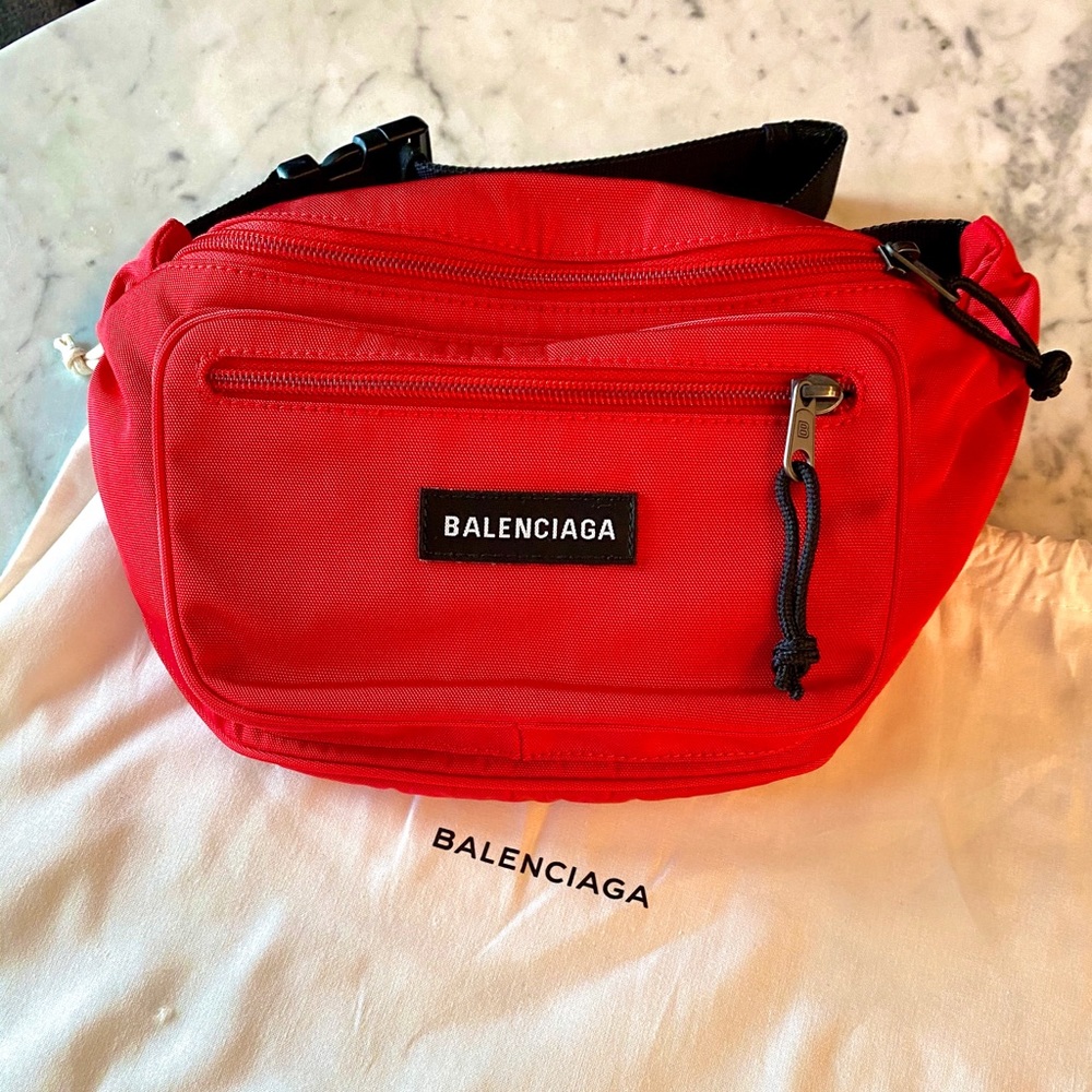Balenciaga Explorer Belt Bag - Red